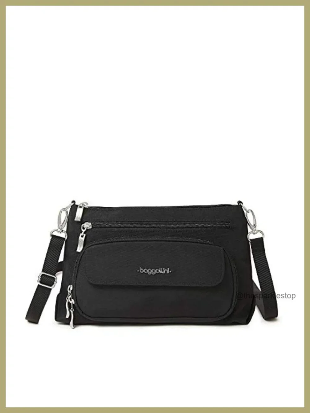 Baggallini Original Everyday Crossbody Purse RFID Protected Nylon Travel Bag